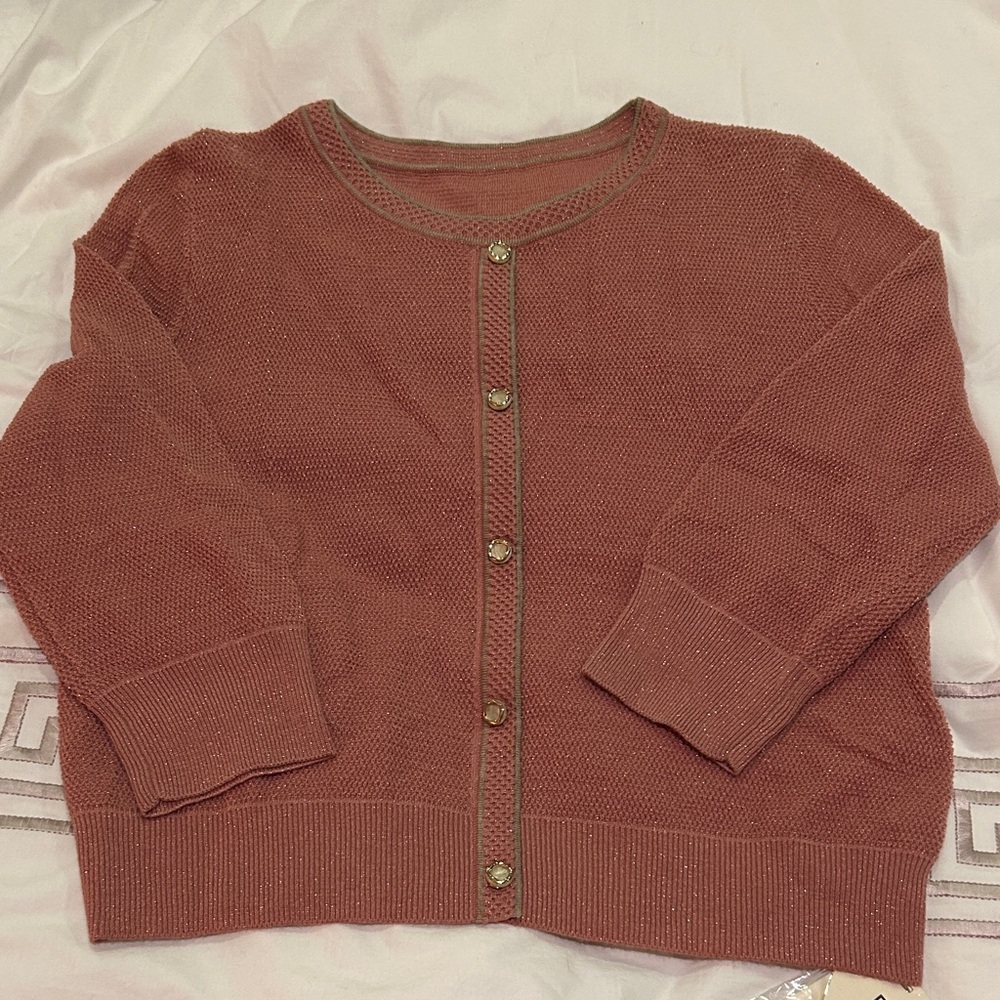 Women's Dust Pink Cardigan like Sweater